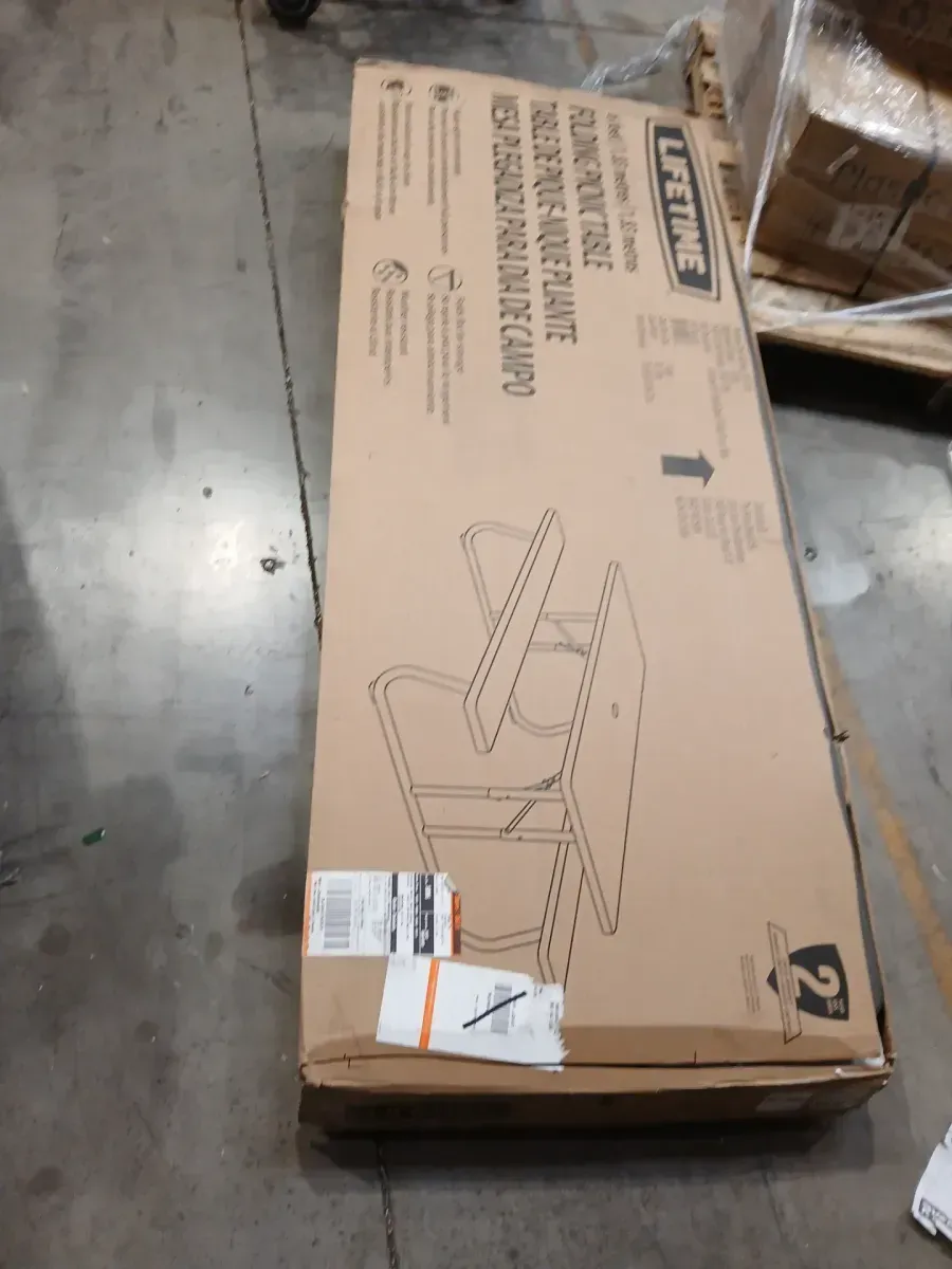 6 ft. Hunter Green Folding Picnic Table - image 3