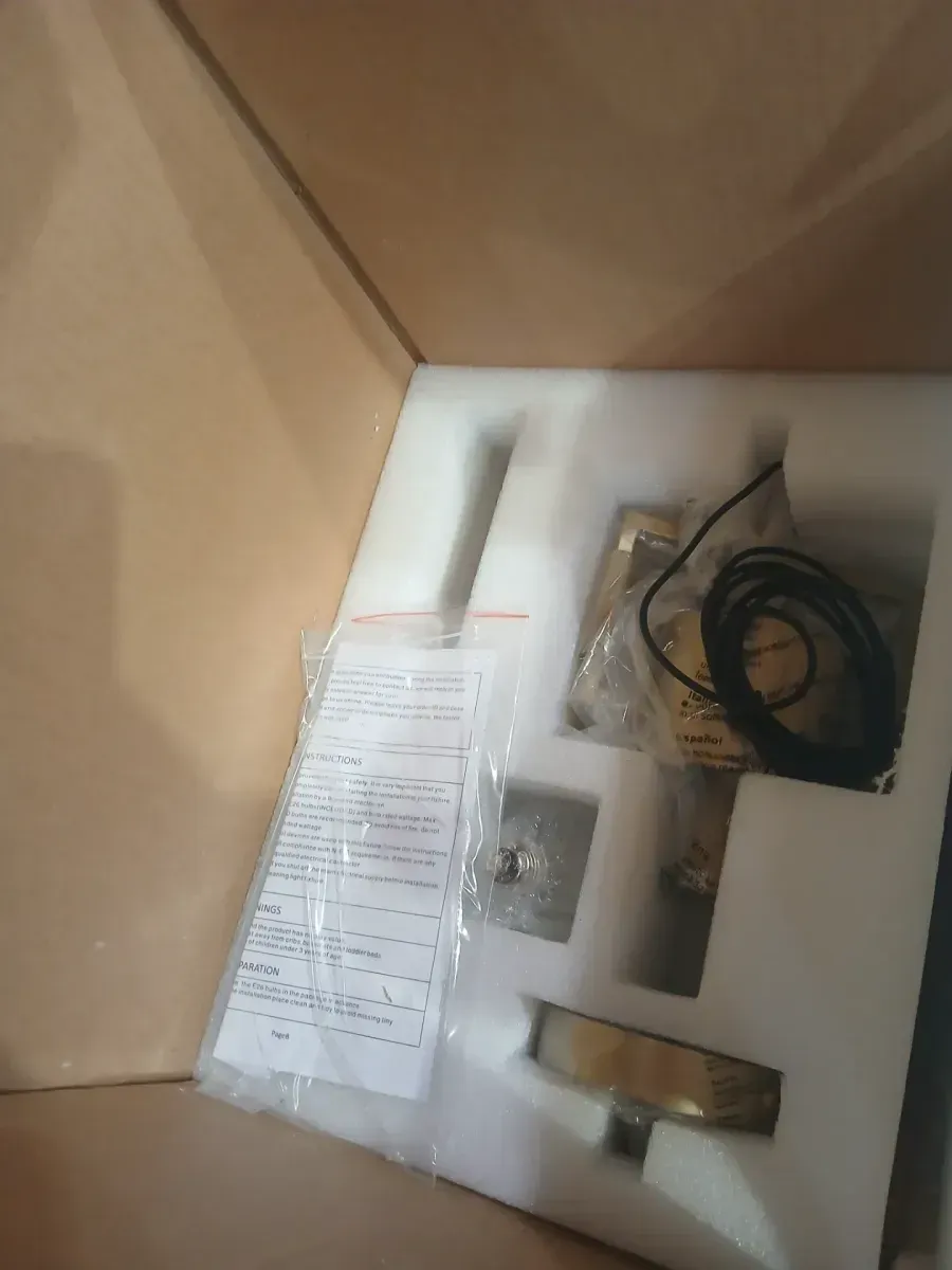 Modern Farmhouse Shaded Kitchen Island Pendant Lighting, 1-Light Gold Pendant Light with Glass Shade, Gold Pendant Light - image 5