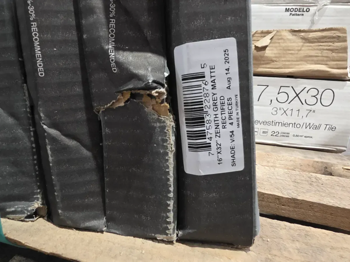 ***Pallet of 11 cases,156 sq/ft***Zenith Grey Matte Sandstone Look Porcelain Indoor and Outdoor Rectangle Floor Tile 16 in. x 32 in. (14.20 sq. ft./Case) - image 4