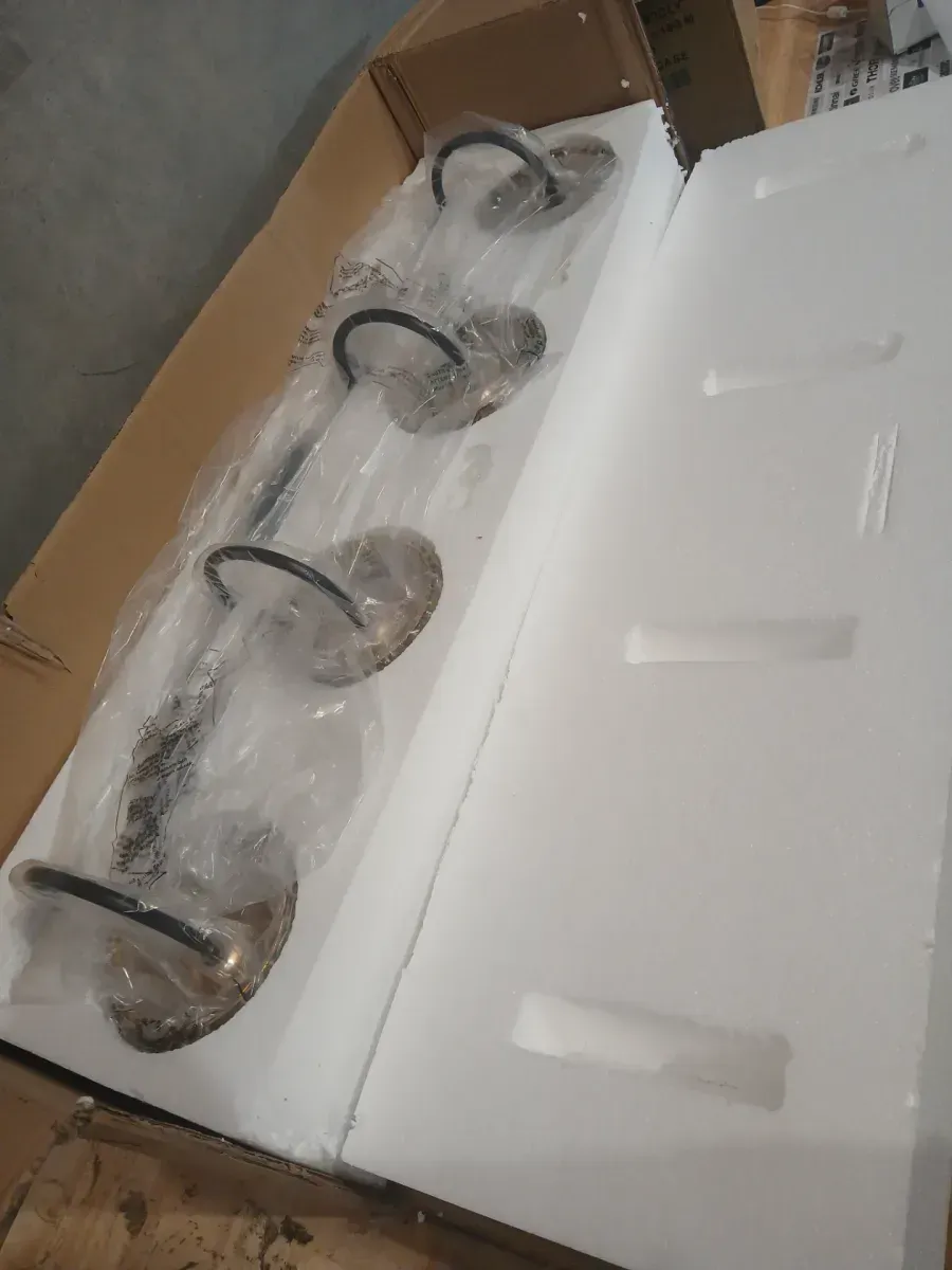 Merrin 32 in. 4-Lights Metal Black & Gold Bathroom Vanity Light with Crystal Shades - image 5