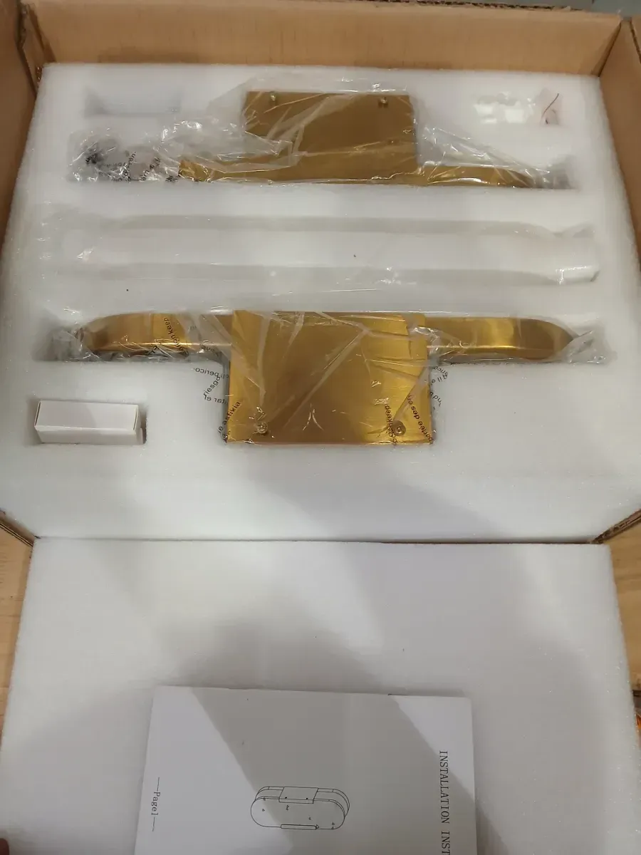 14 in. 2-Lights Gold LED Wall Sconce, Natural Alabaster Modern Wall Light for Bedroom, Bathroom, Living Room(Set of 2) - image 4