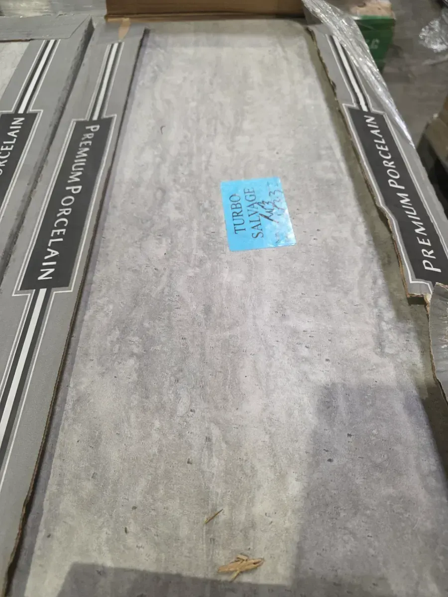 ***Pallet of 16 cases,256 sq/ft***Trevi Gray 12 in. x 24 in. Matte Porcelain Travertine Look Floor and Wall Tile (16 sq. ft./Case) - image 4