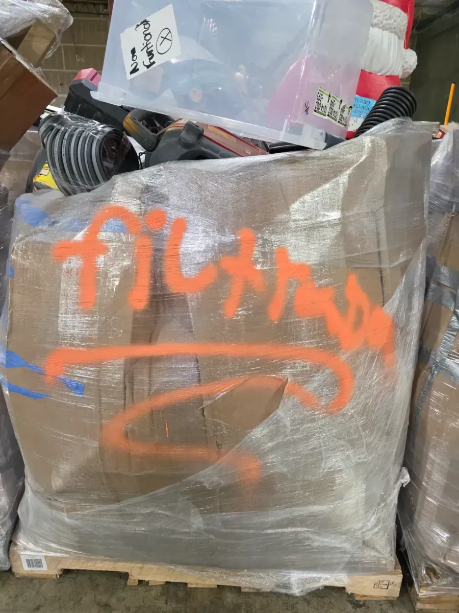 Pallet of Mixed General Merchandise: Tools, Holiday Decor, and Cleaning Appliances - image 1