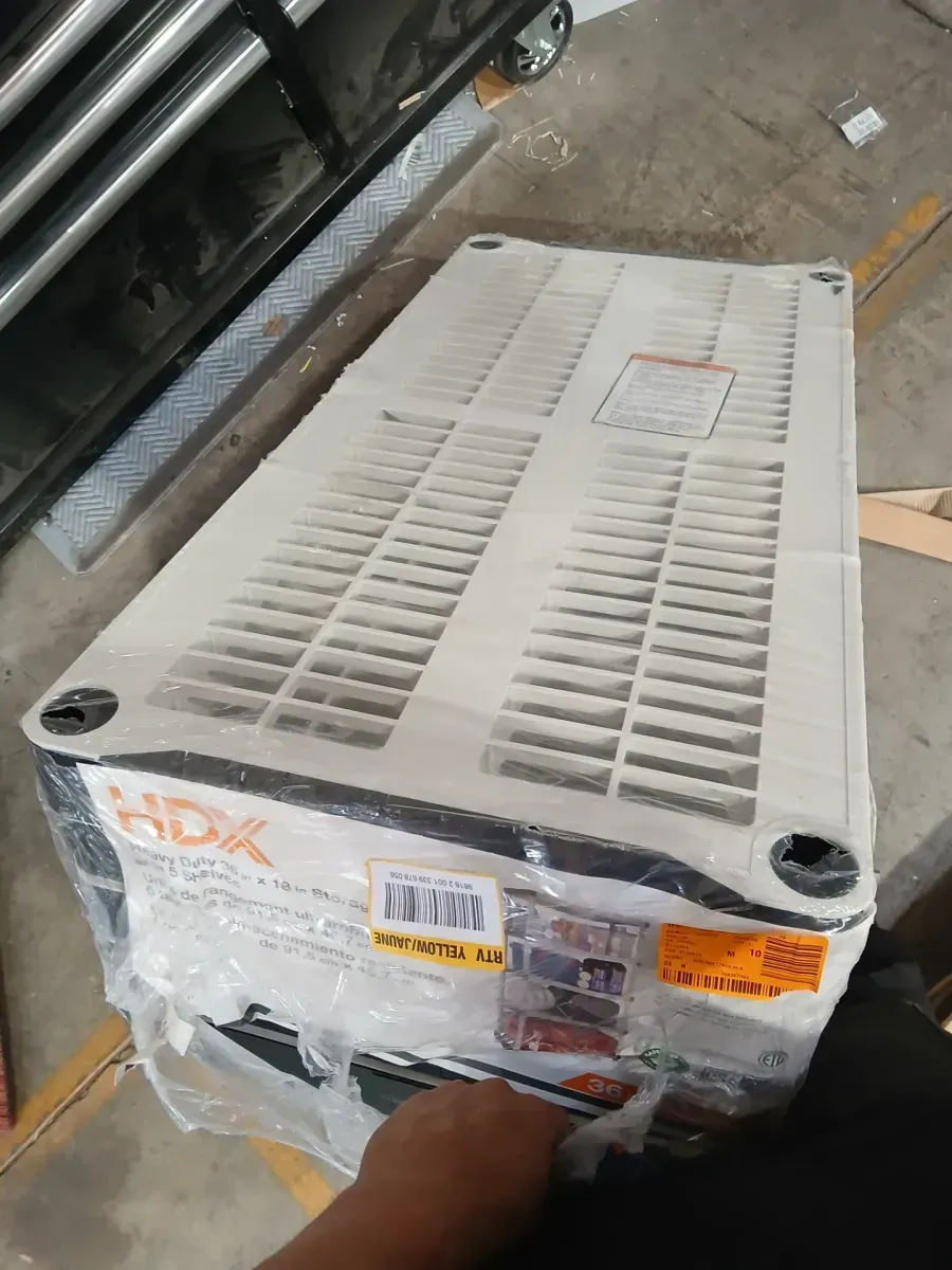 5-Tier Easy Assembly Multi-purpose Plastic Garage Storage Shelving Unit in Gray (36 in. W x 72 in. H x 18 in. D) - image 4