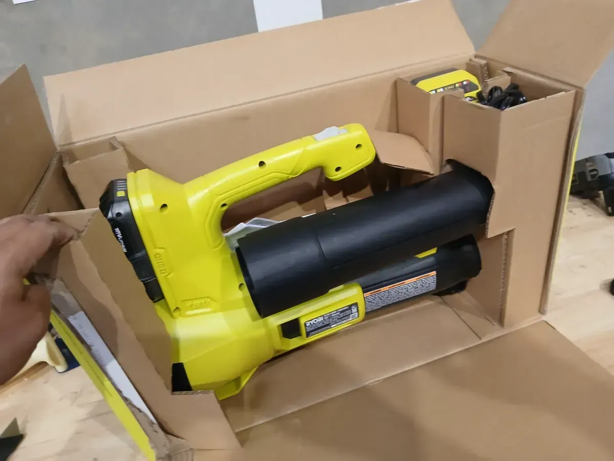 ONE+ 18V 90 MPH 250 CFM Cordless Battery Leaf Blower/Sweeper with 2.0 Ah Battery and Charger - image 6