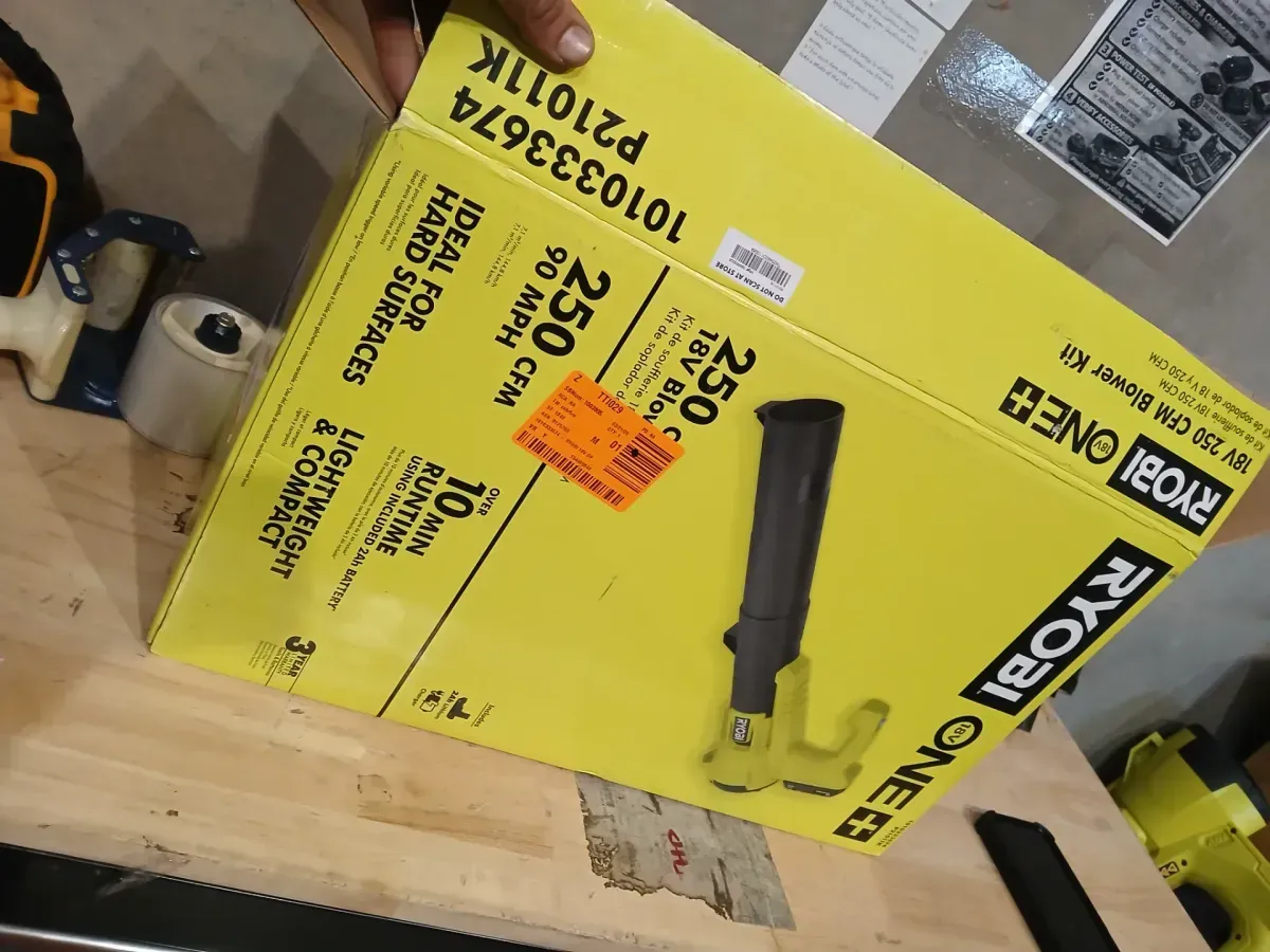 ONE+ 18V 90 MPH 250 CFM Cordless Battery Leaf Blower/Sweeper with 2.0 Ah Battery and Charger - image 2