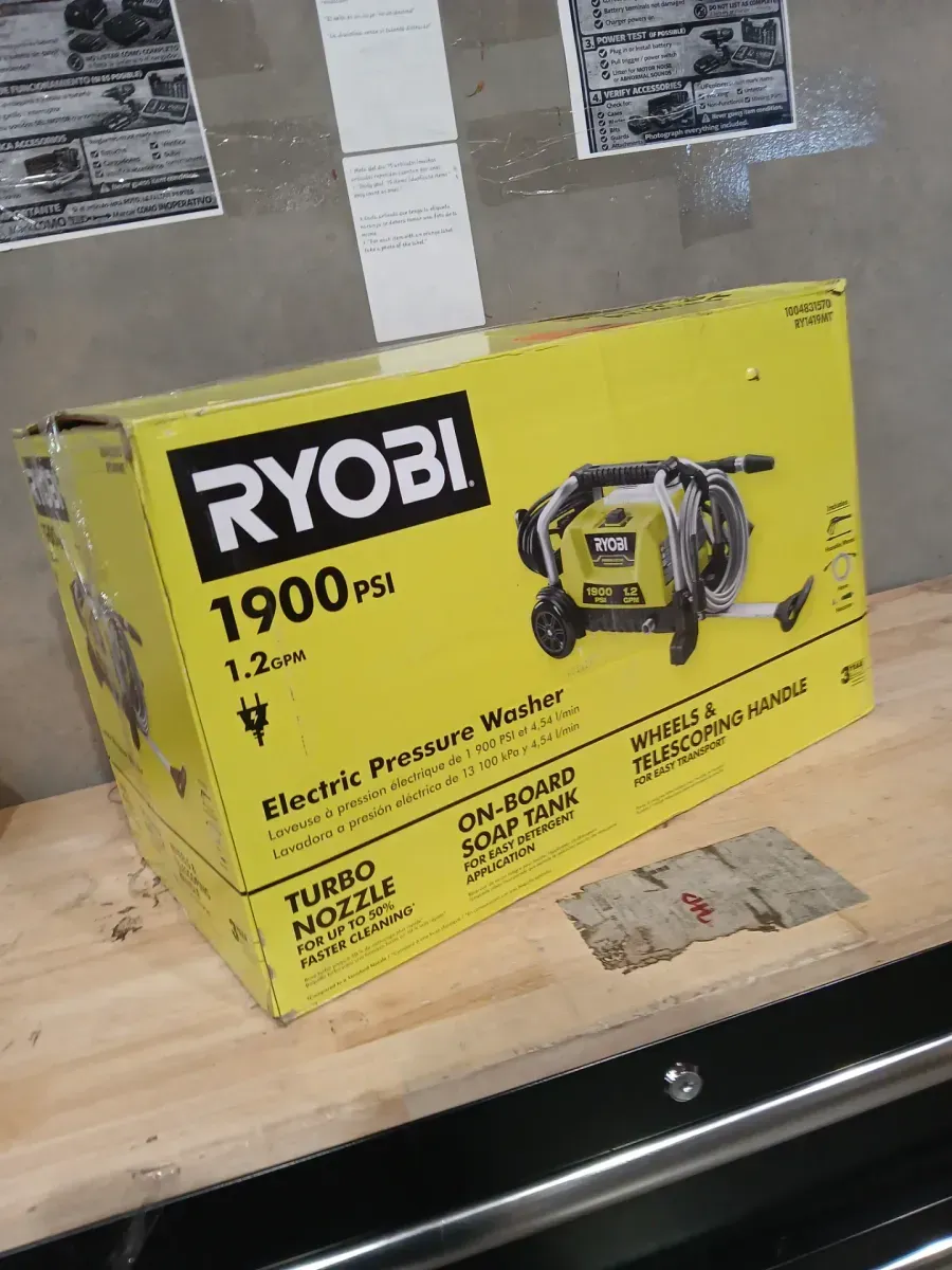 1900 PSI 1.2 GPM Cold Water Wheeled Corded Electric Pressure Washer - image 2