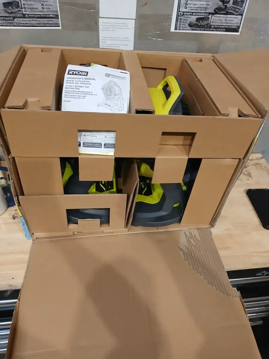 ONE+ 18V Cordless 7-1/2 in. Bucket Top Misting Fan 2-Pack (Tools Only) - image 5