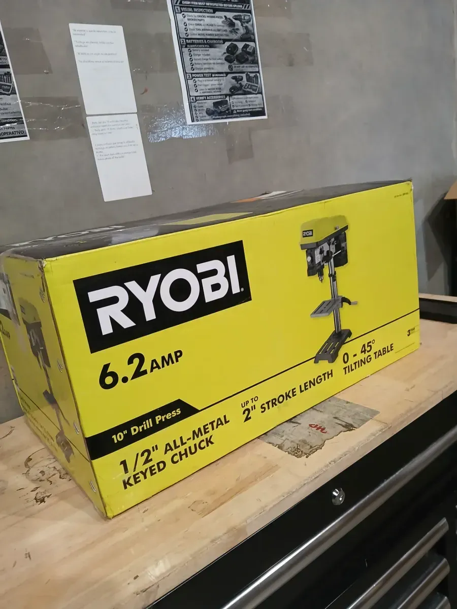 10 in. 5 Speed Drill Press with EXACTLINE Laser Alignment System - image 2