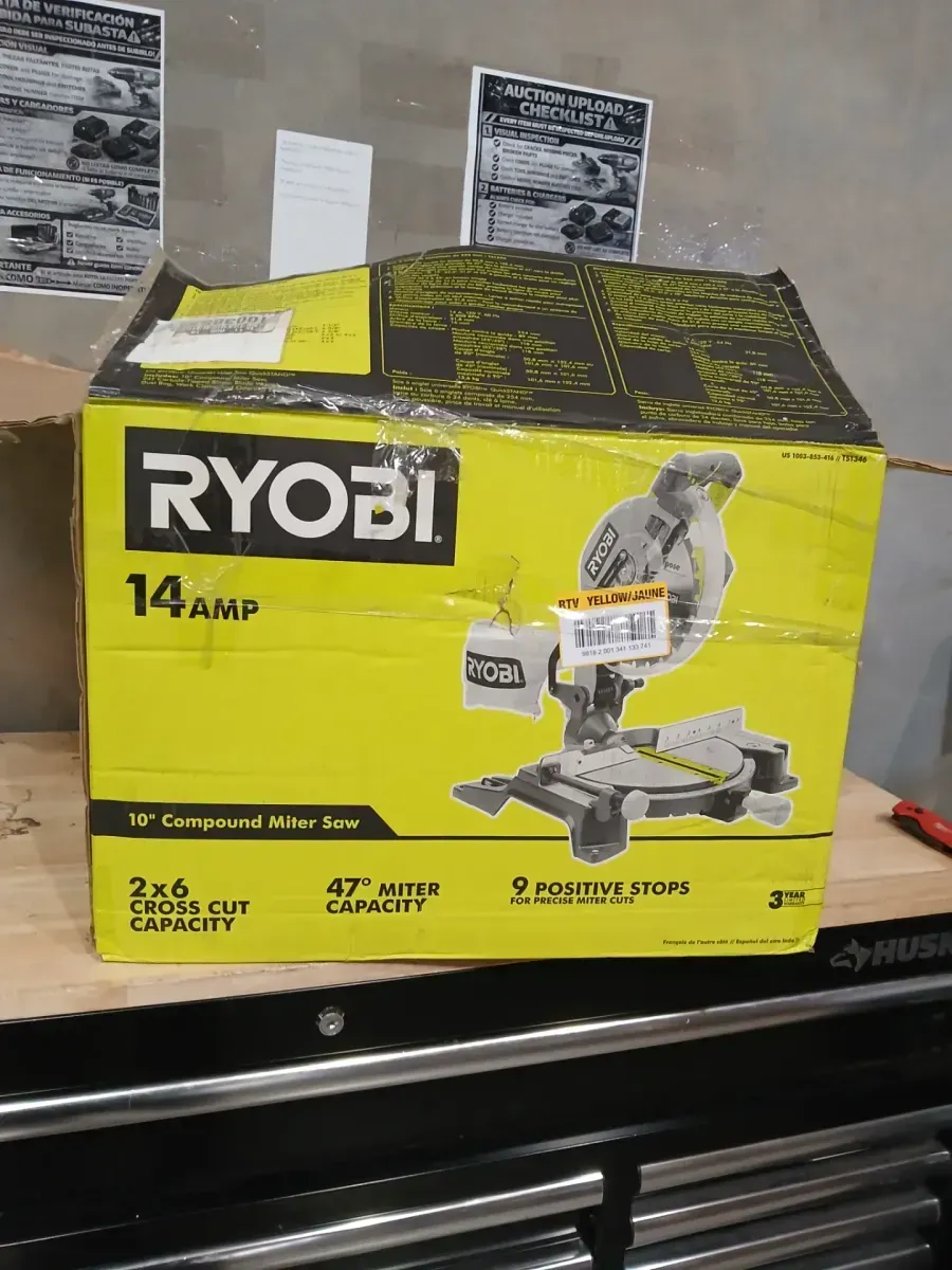 RYOBI 14 Amp Corded 10 in. Compound Miter Saw with LED Cutline Indicator - image 3