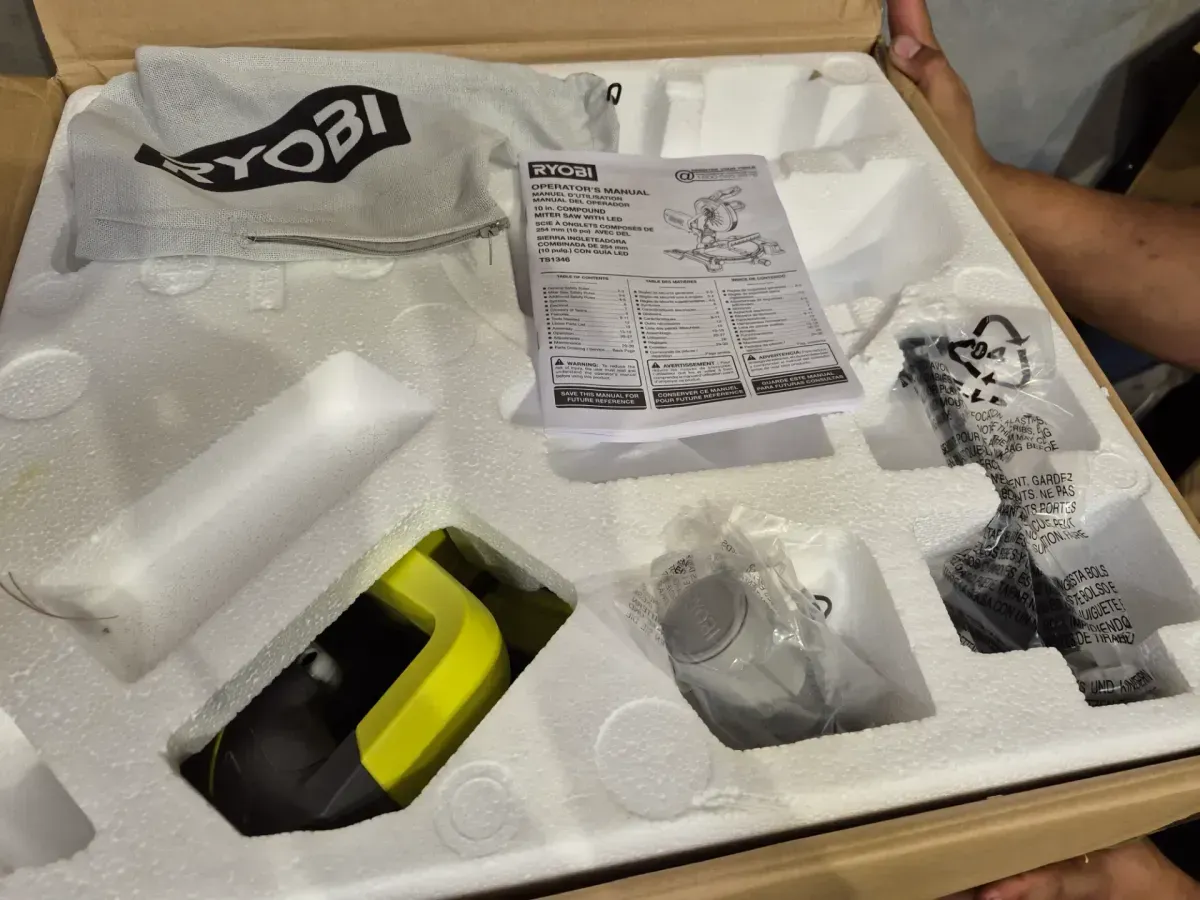 RYOBI 14 Amp Corded 10 in. Compound Miter Saw with LED Cutline Indicator - image 5