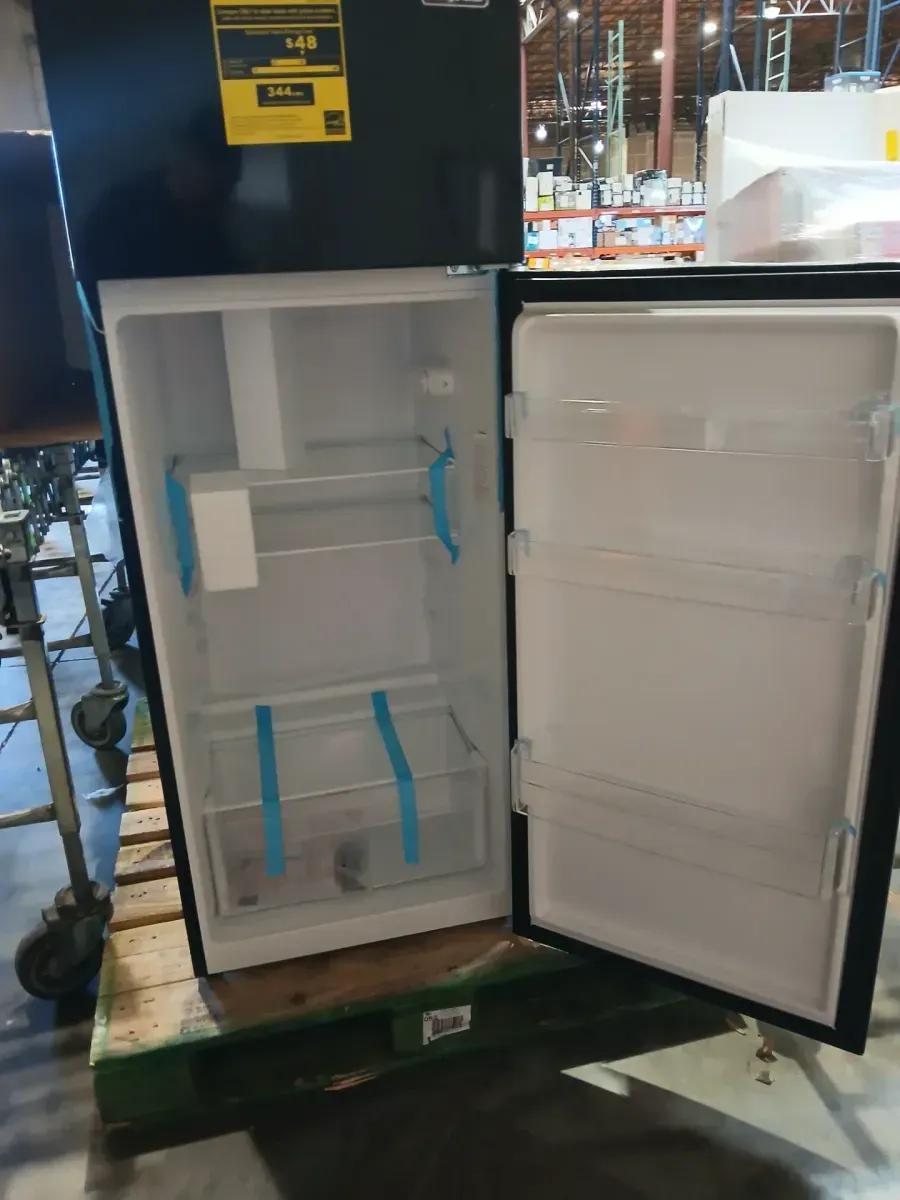 7.3 cu. ft. 2-Door Mini Fridge in Black with Freezer - image 4