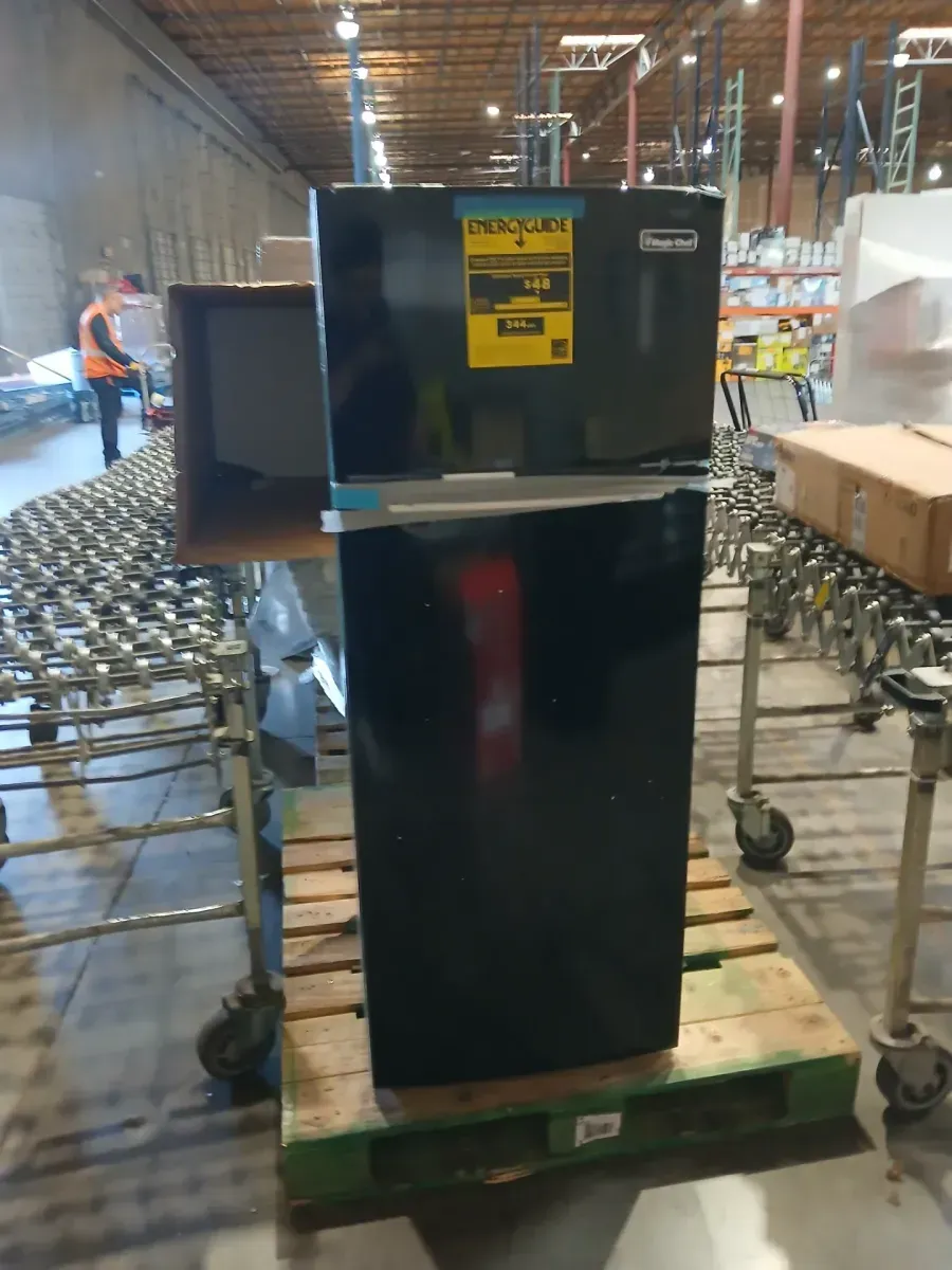 7.3 cu. ft. 2-Door Mini Fridge in Black with Freezer - image 2