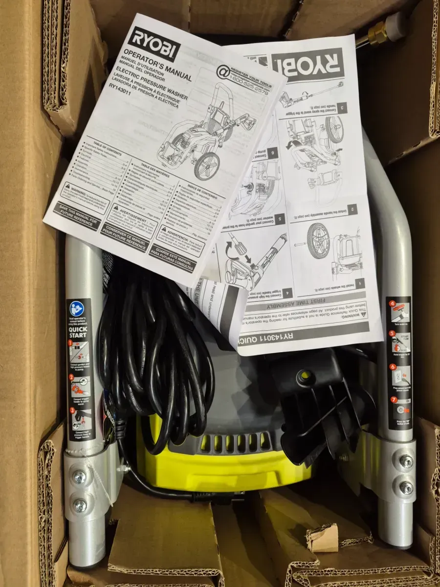 RYOBI 3000 PSI 1.1 GPM Cold Water Electric Pressure Washer - image 2