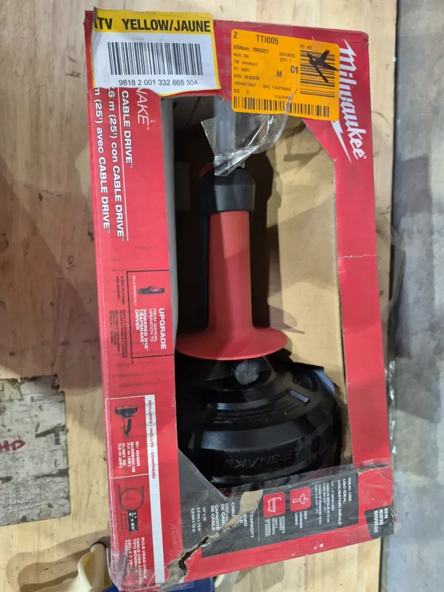 Milwaukee Trap Snake Auger Drain Cleaning Kit - image 4