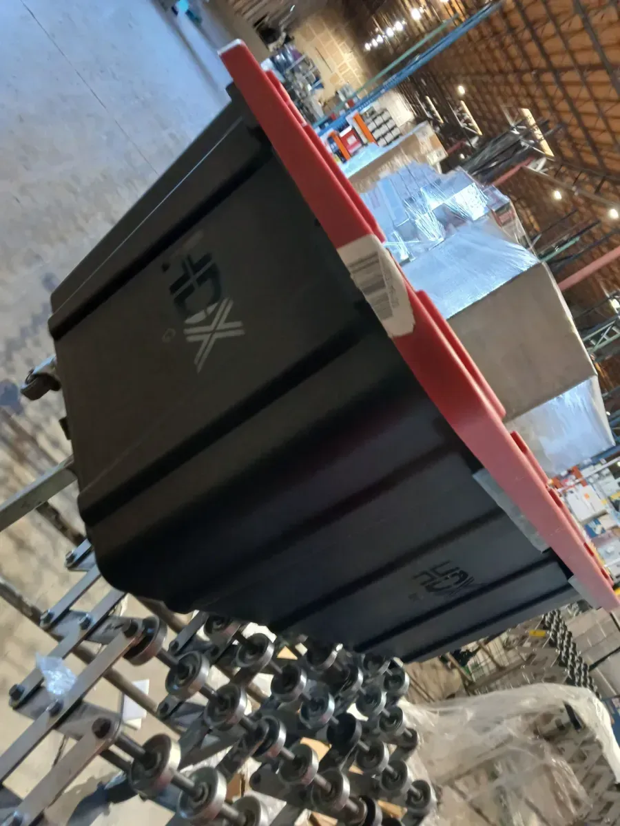 40 Gal. Tough Storage Tote in Black with Red Lid - image 5