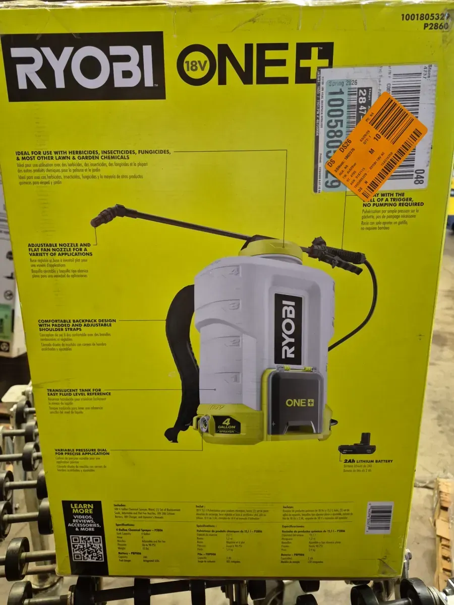 (tool only) ONE+ 18V Cordless Battery 4 Gal. Backpack Chemical Sprayer with 2.0 Ah Battery and Charger - image 4