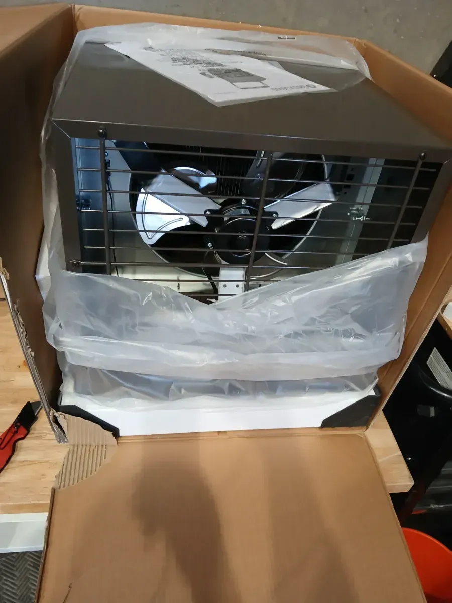 10,000-Watt 34,122 BTU Ceiling-Mounted High-Output Fan-Forced Industrial Fan Heater Furnace with Remote Control - image 3
