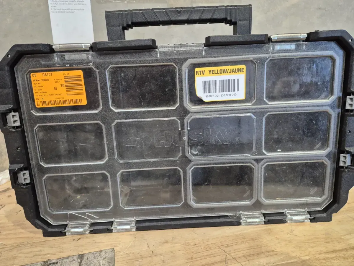 Connect Stackable Portable Heavy Duty Lightweight 10-Compartment Small Tool and Parts Organizer - image 4