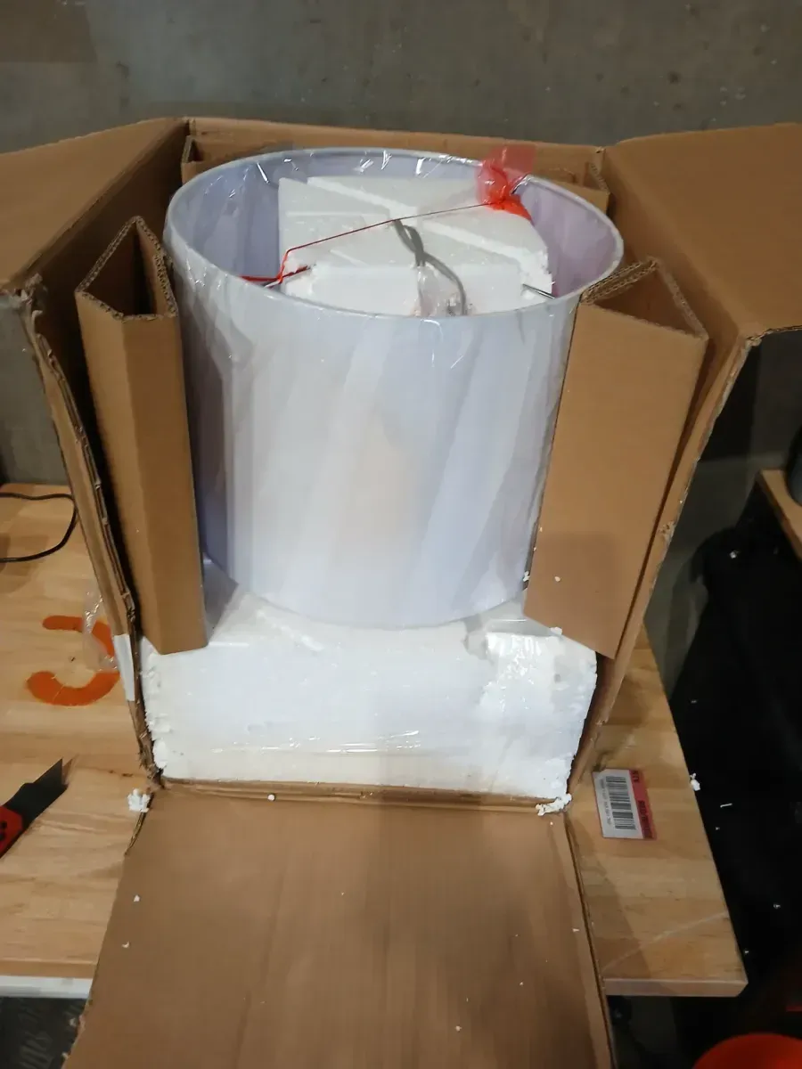 Finnley 27. 5 in. Light Blush Crackle Table Lamp with Off White Shade - image 5