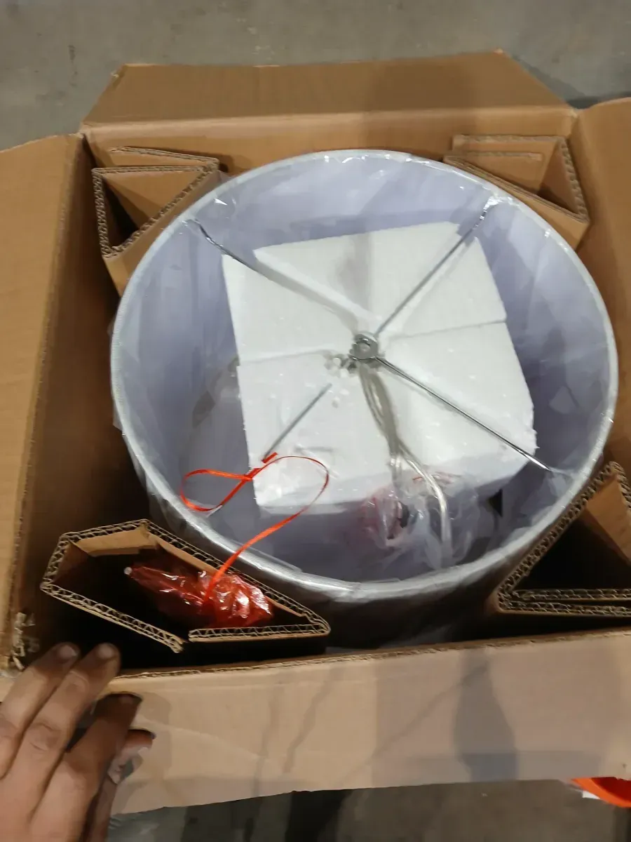 Finnley 27. 5 in. Light Blush Crackle Table Lamp with Off White Shade - image 3