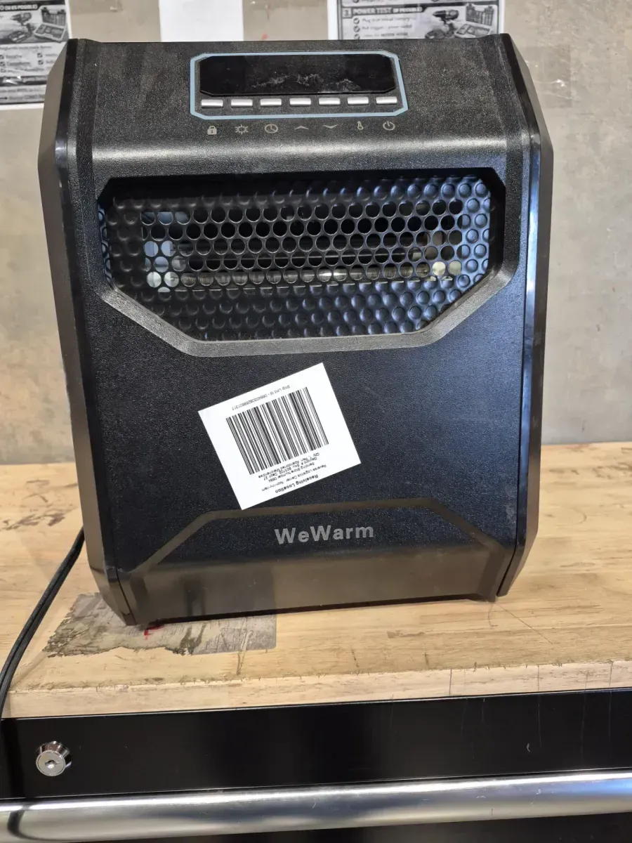 Electric 6 Element Infrared Space Heater Black Plastic - image 2