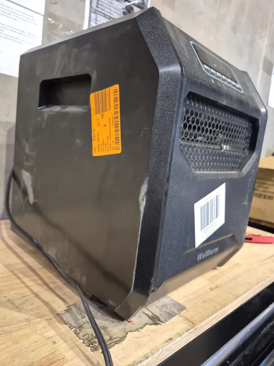 Electric 6 Element Infrared Space Heater Black Plastic - image 4