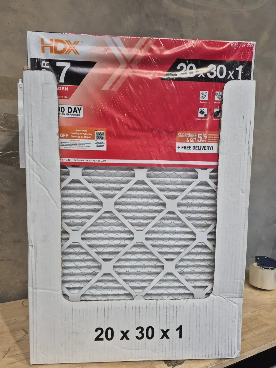 *** pack of 13*** 20 in. x 30 in. x 1 in. Allergen Plus Pleated Air Filter FPR 7, MERV 10 - image 2