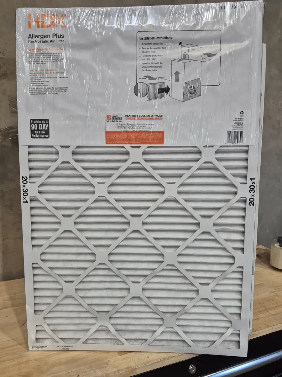 *** pack of 13*** 20 in. x 30 in. x 1 in. Allergen Plus Pleated Air Filter FPR 7, MERV 10 - image 3
