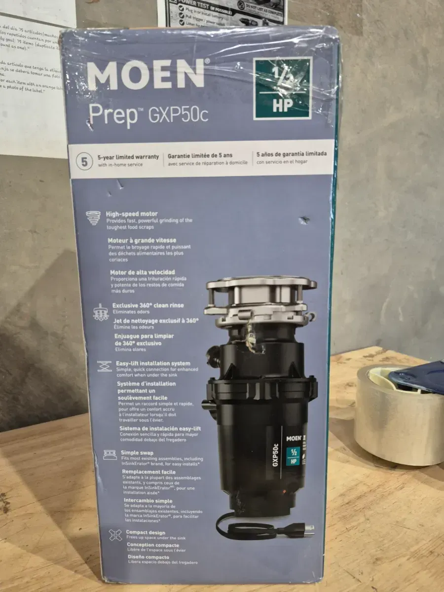 Prep Series 1/2 HP Continuous Feed Garbage Disposal with Power Cord and Universal Mount - image 5