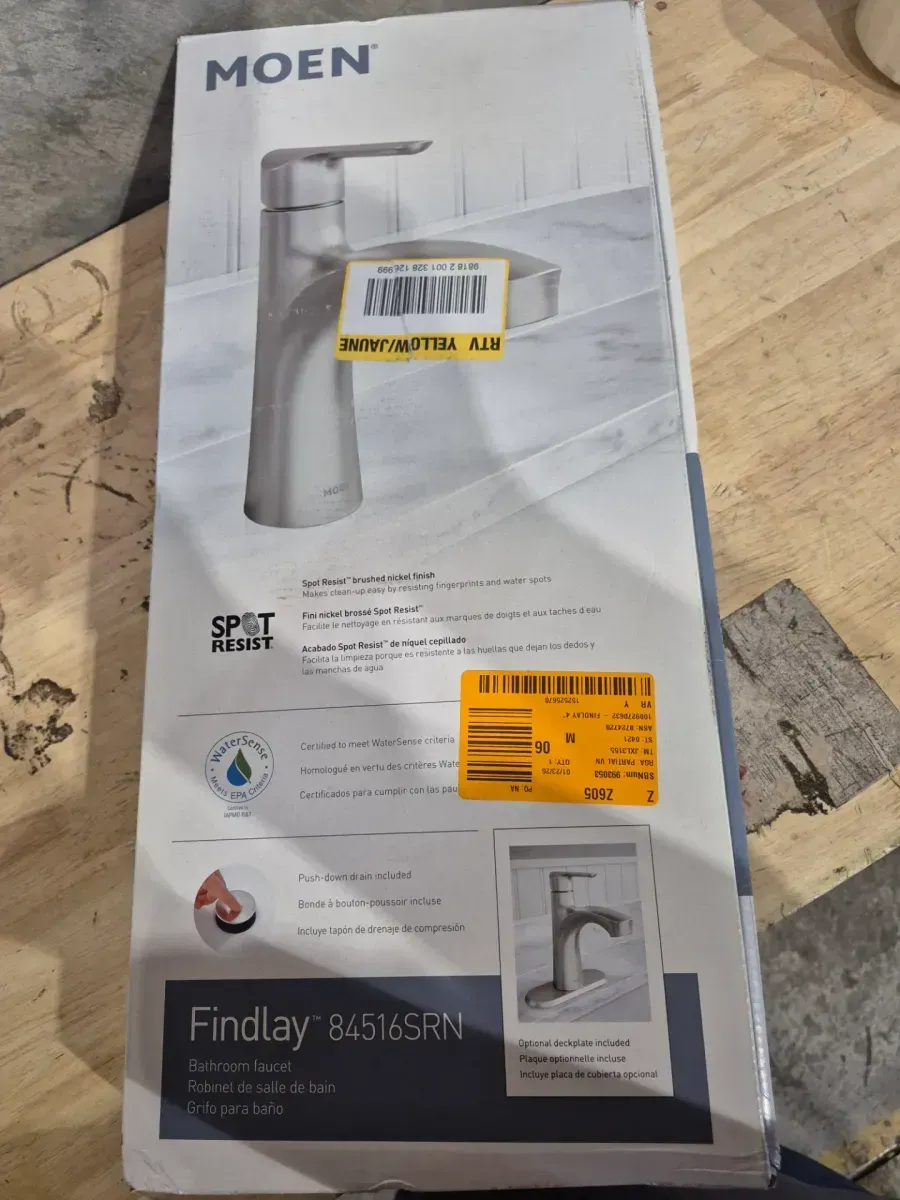 Findlay Single-Handle Single-Hole Bathroom Faucet in Spot Resist Brushed Nickel - image 2