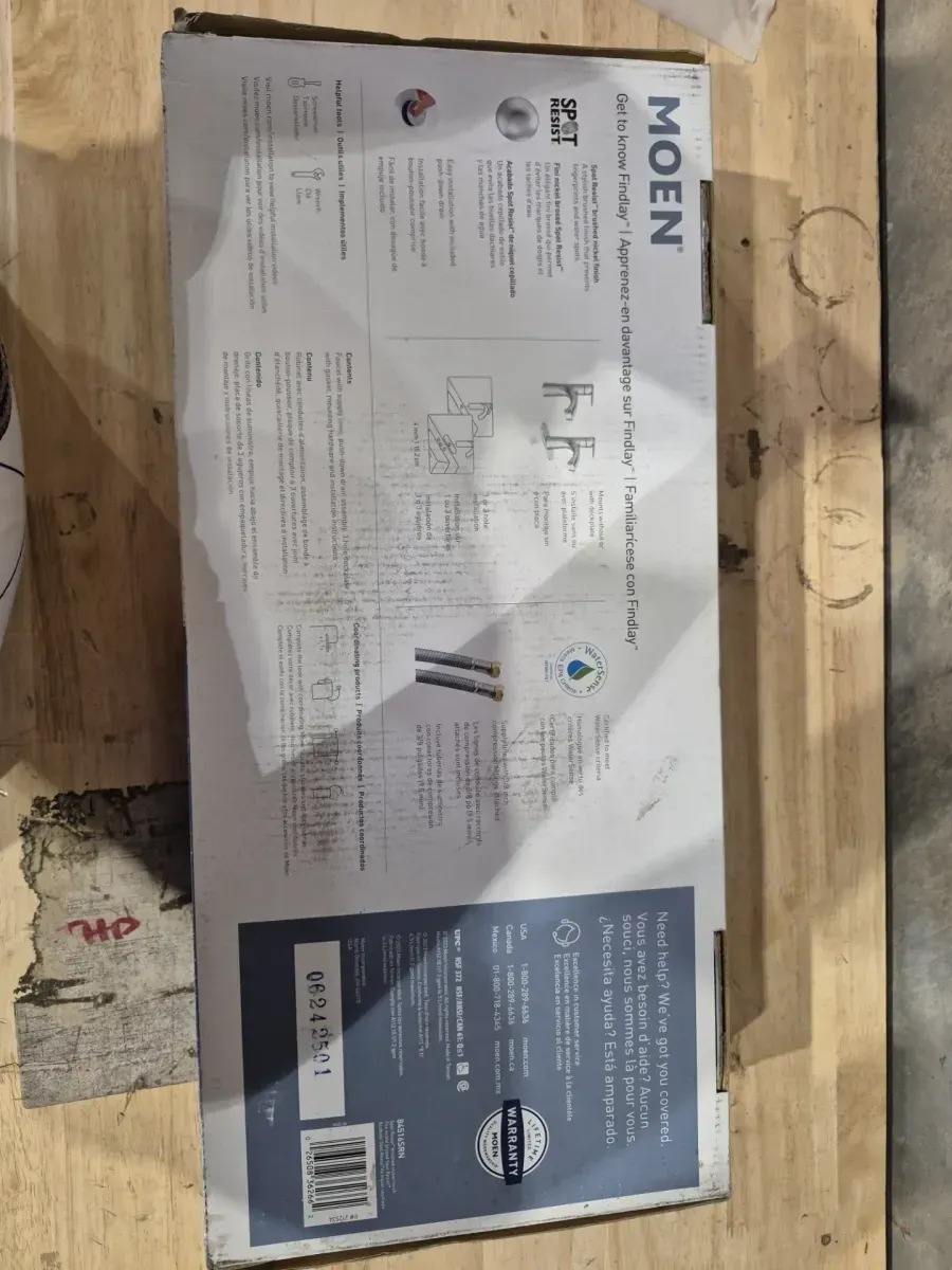 Findlay Single-Handle Single-Hole Bathroom Faucet in Spot Resist Brushed Nickel - image 3