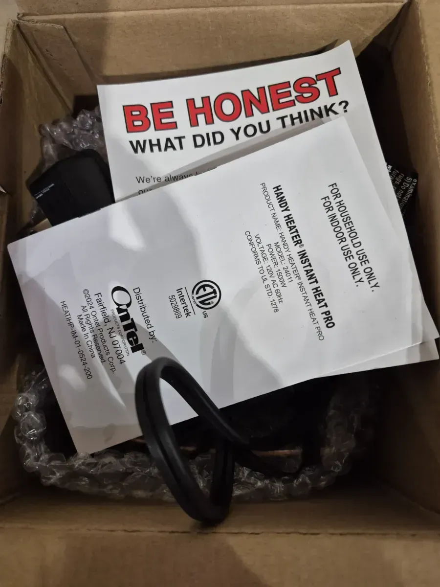 4944 BTU Fan Heater Electric Personal Space Heater Furnace with 2-Adjustable Settings - image 4