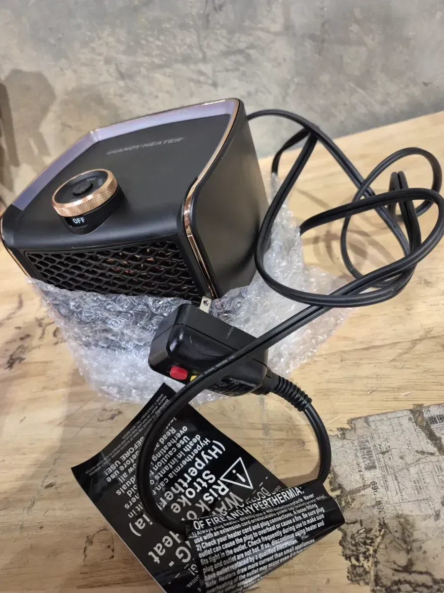 4944 BTU Fan Heater Electric Personal Space Heater Furnace with 2-Adjustable Settings - image 6