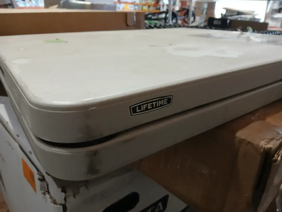 6 ft. Fold-in-Half Table: Almond - image 5