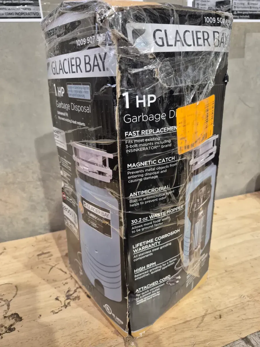 Glacier Bay TurboGrind Max 1 hp. Continuous Feed Garbage Disposal with Power Cord - image 4