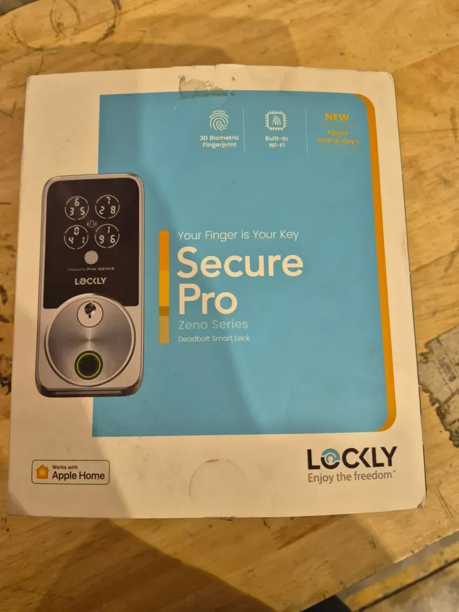 Secure Pro Zeno Series Satin Nickel Deadbolt WiFi Smart Lock, Apple Home Key, Fingerprint, Keypad, Siri/Alexa/Google - image 2