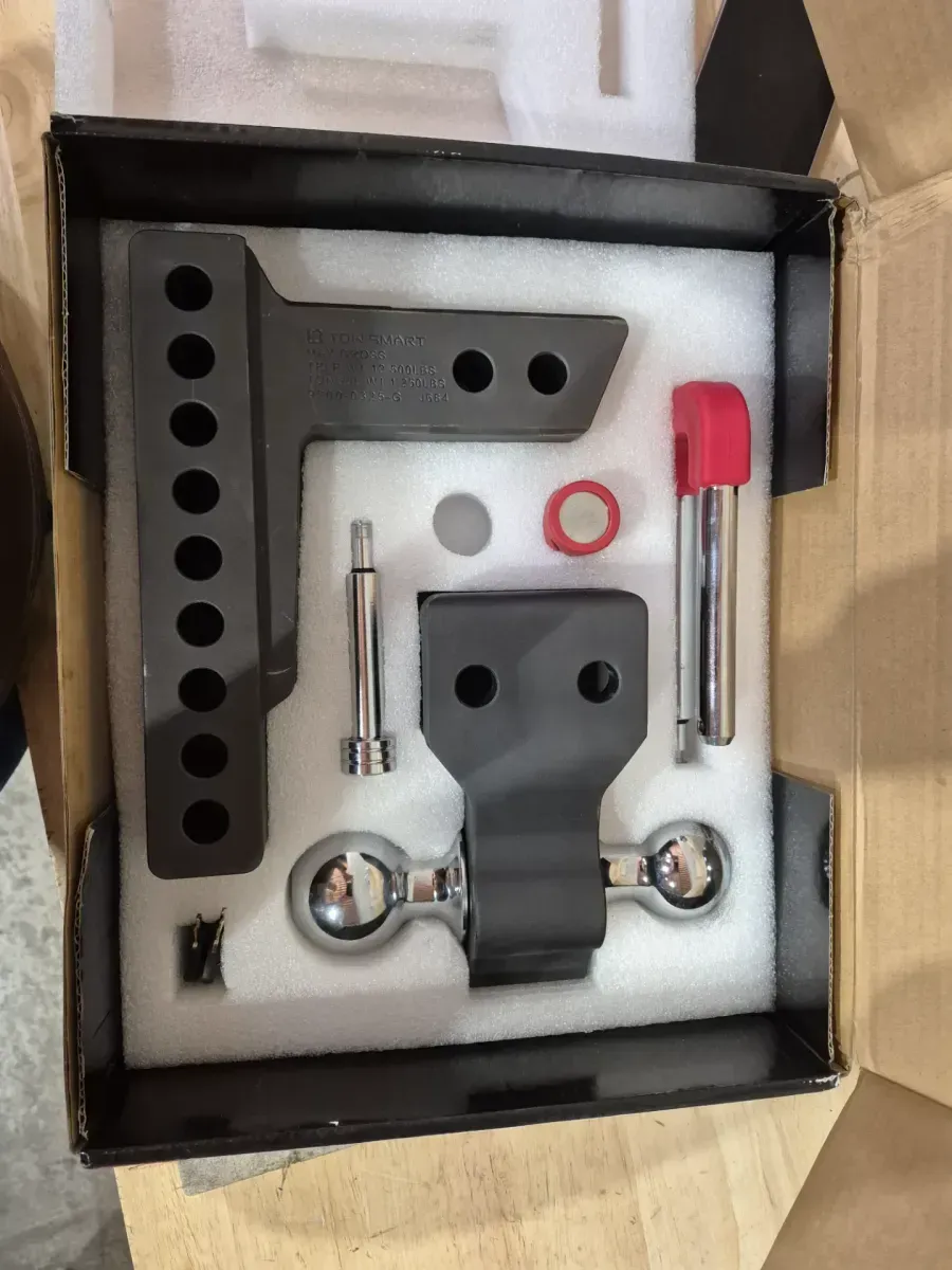 Class 5, 12,500 lbs. 6 in. Drop to 6 in. Rise, Adjustable Trailer Hitch Dual Ball Mount - image 3