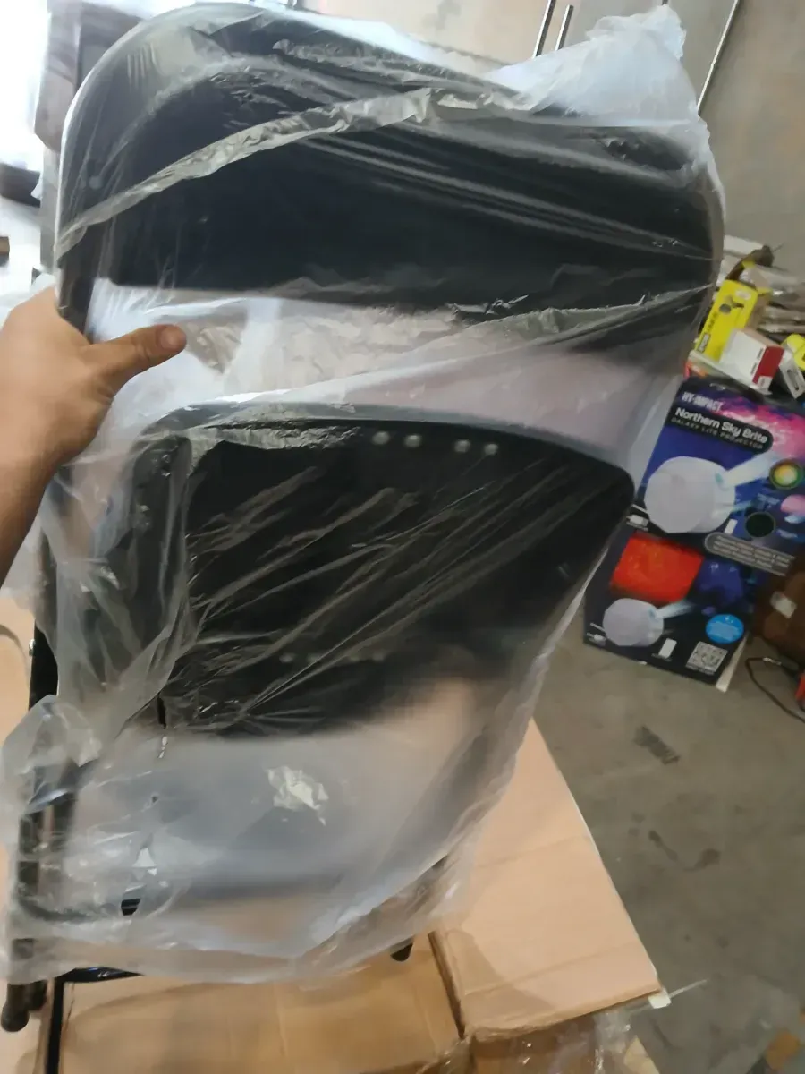 Black Plastic Folding Chair 350 lbs. Capacity for Events Office Wedding Party, Picnic, Outdoor Dining (Set of 10) - image 3