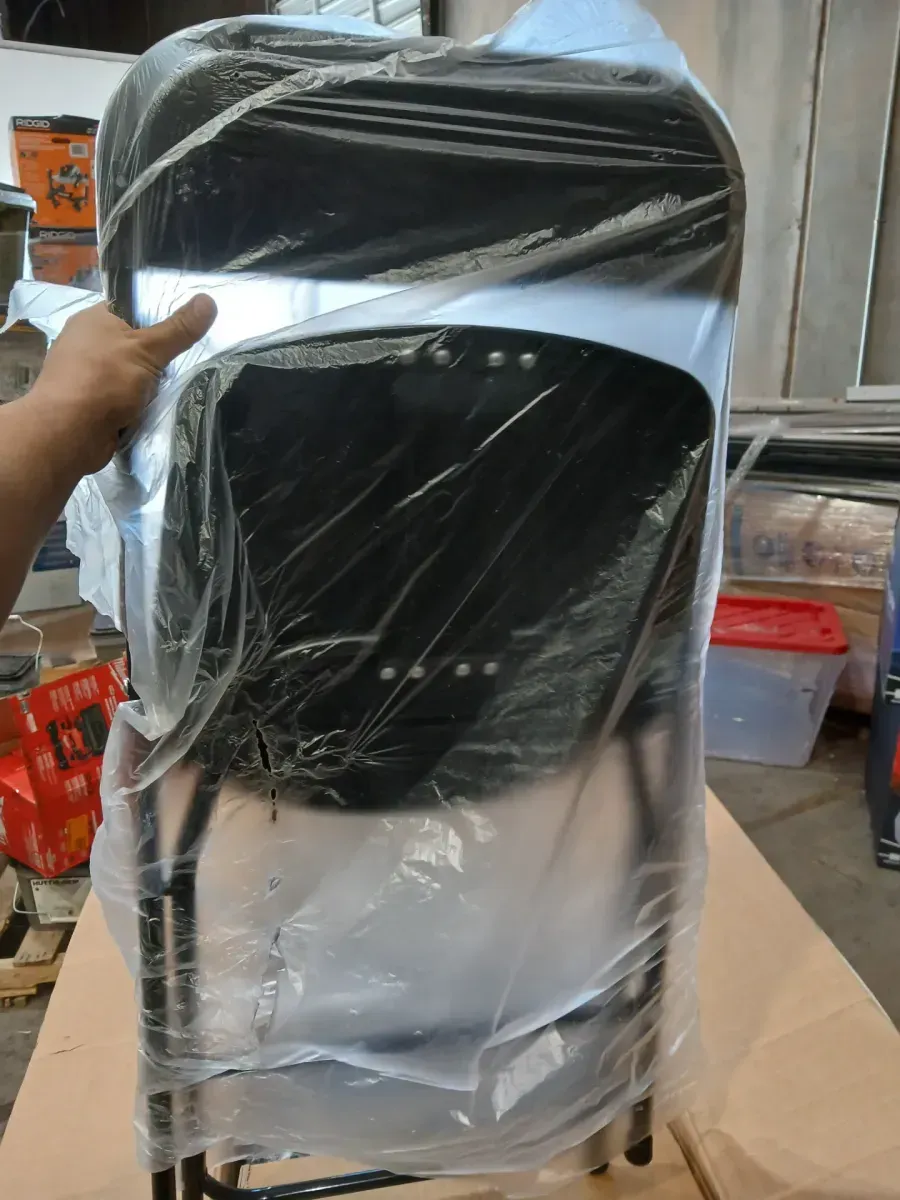 Black Plastic Folding Chair 350 lbs. Capacity for Events Office Wedding Party, Picnic, Outdoor Dining (Set of 10) - image 4