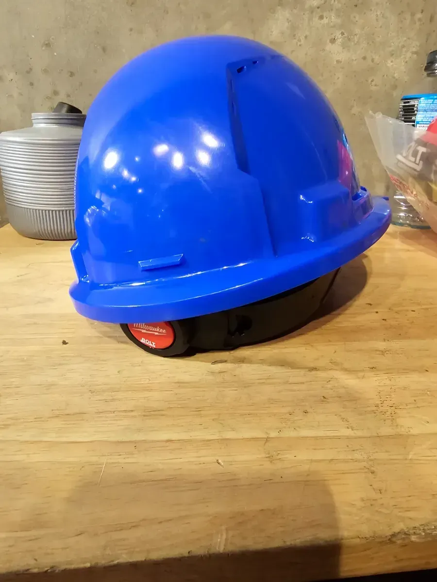 BOLT Blue Type 1 Class C Front Brim Vented Hard Hat with 4 Point Ratcheting Suspension - image 4
