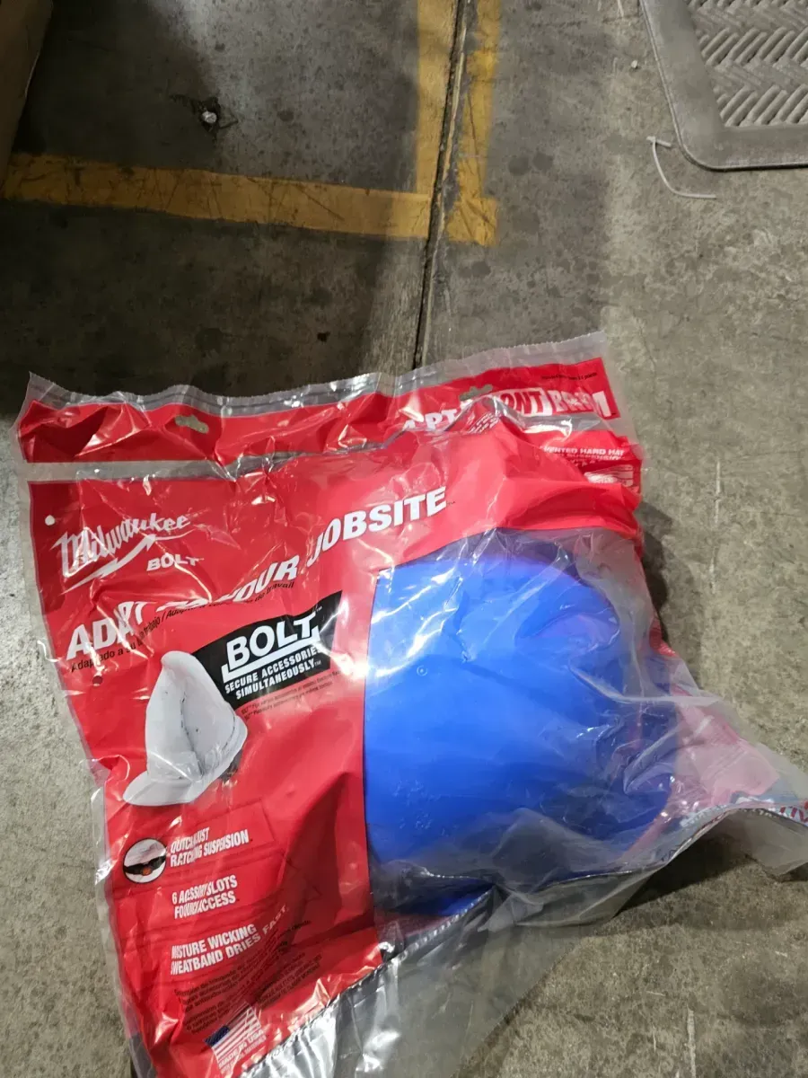 BOLT Blue Type 1 Class C Front Brim Vented Hard Hat with 4 Point Ratcheting Suspension - image 2