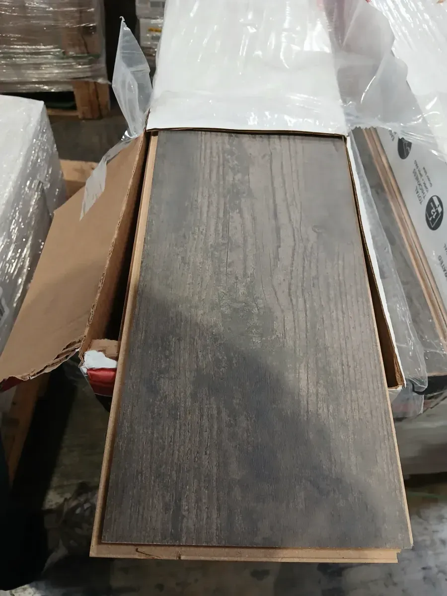 ***cases of 28*** (549.64 SQ/FT) Outlast+ Grey Optimus Pine 12 mm T x 7.4 in. W Waterproof Laminate Wood Flooring (19.63 sqft/case) - image 4