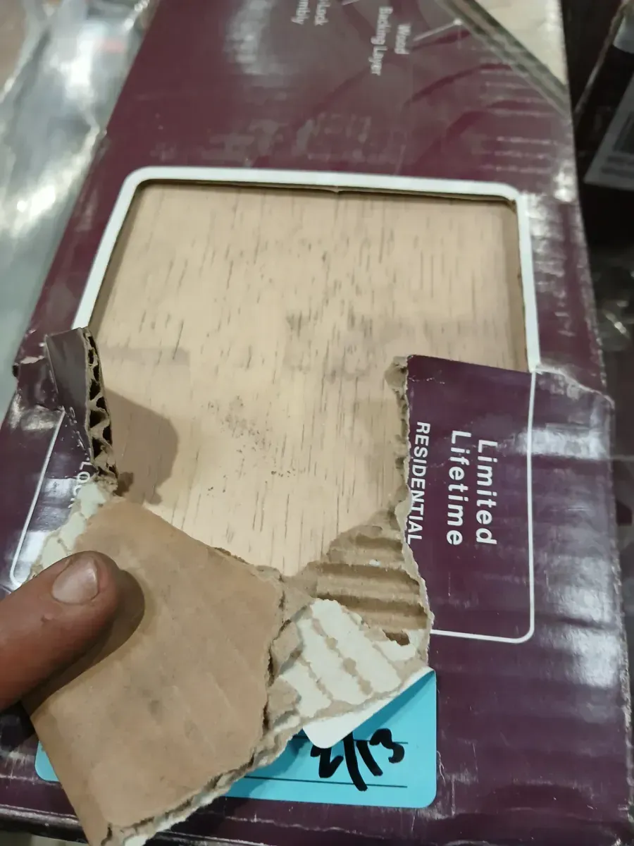 ***Cases of 32*** (630.4 SQ/FT) Wymill Hickory 3/8 in. T x 5 in. W Click-Lock Wire Brushed Engineered Hardwood Flooring (19.7 sq. ft./case) - image 4