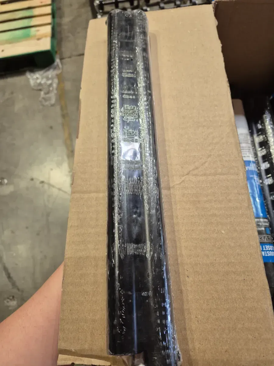 18 in.-30 in. L x 1. 26in W Matte Black Adjustable Hanging Closet Rod - image 2