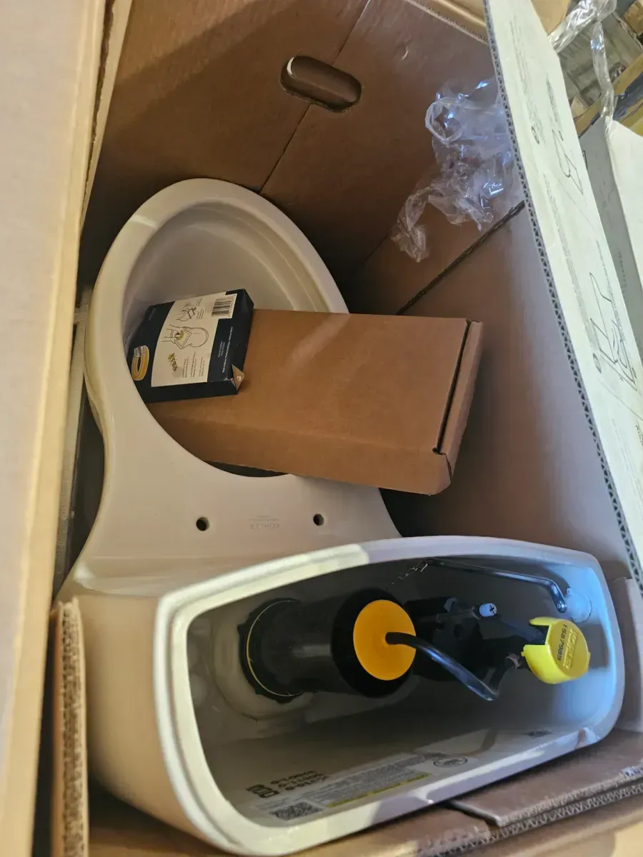 KOHLER Santa Rosa 12 in. Rough In 1-Piece 1.28 GFP Single Flush Elongated Chair Height Toilet in White with Soft Close Seat - image 3