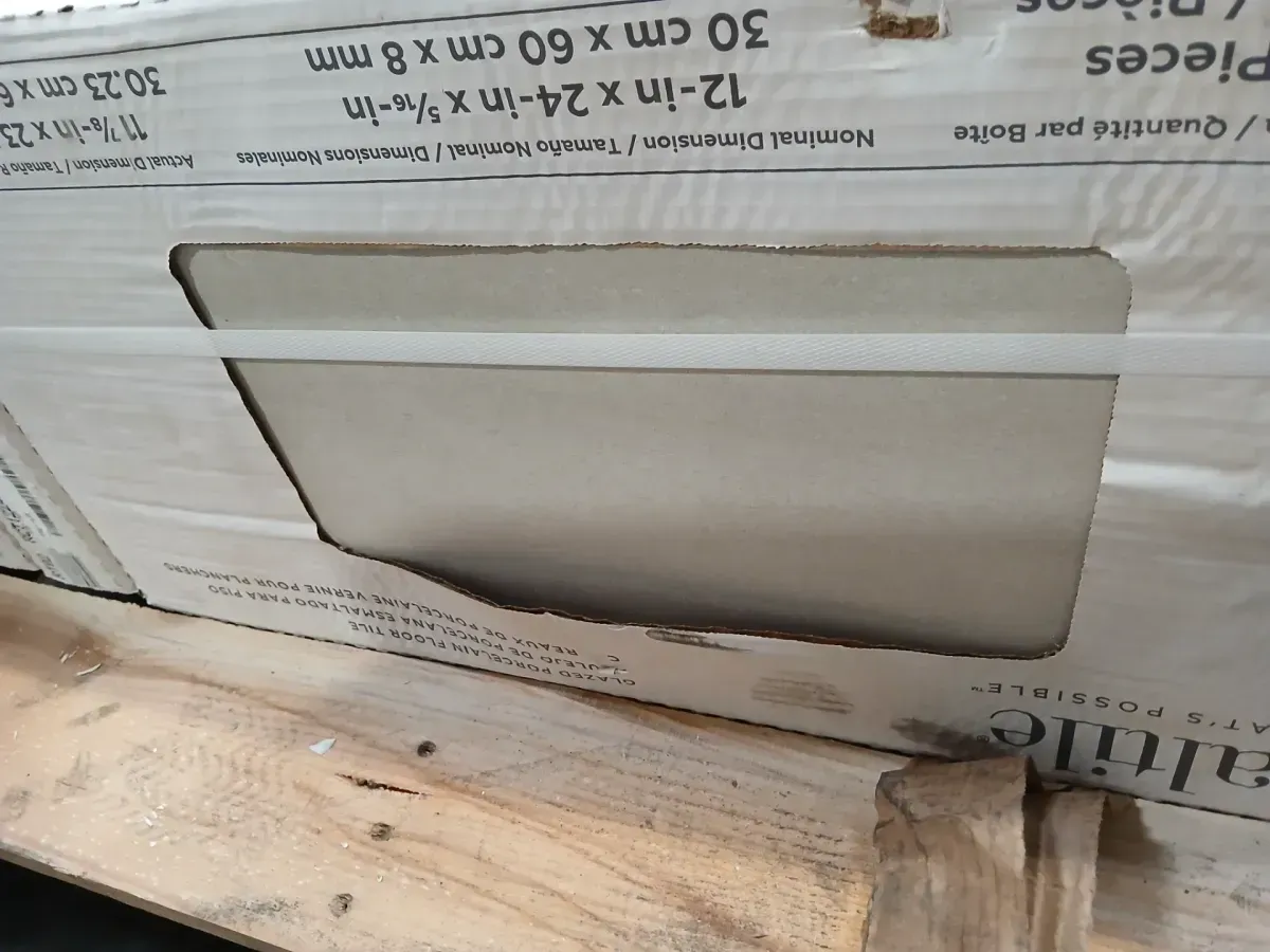 ***cases of 12*** (211.2 Sq/Ft) Rorington Taupe 12 in. x 24 in. Glazed Porcelain Floor and Wall Tile (17.6 sq. ft. /case) - image 4