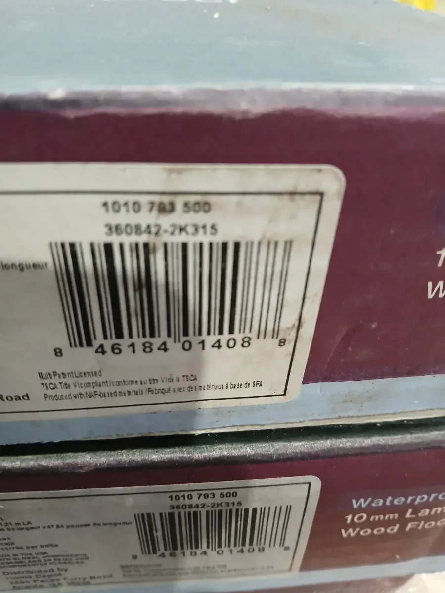 ***Cases of 9 *** (167.4SQ/FT) Rockwater Oak 10mm T X 8 in W Waterproof Laminate Flooring (18.60 sq. ft./case) - image 5