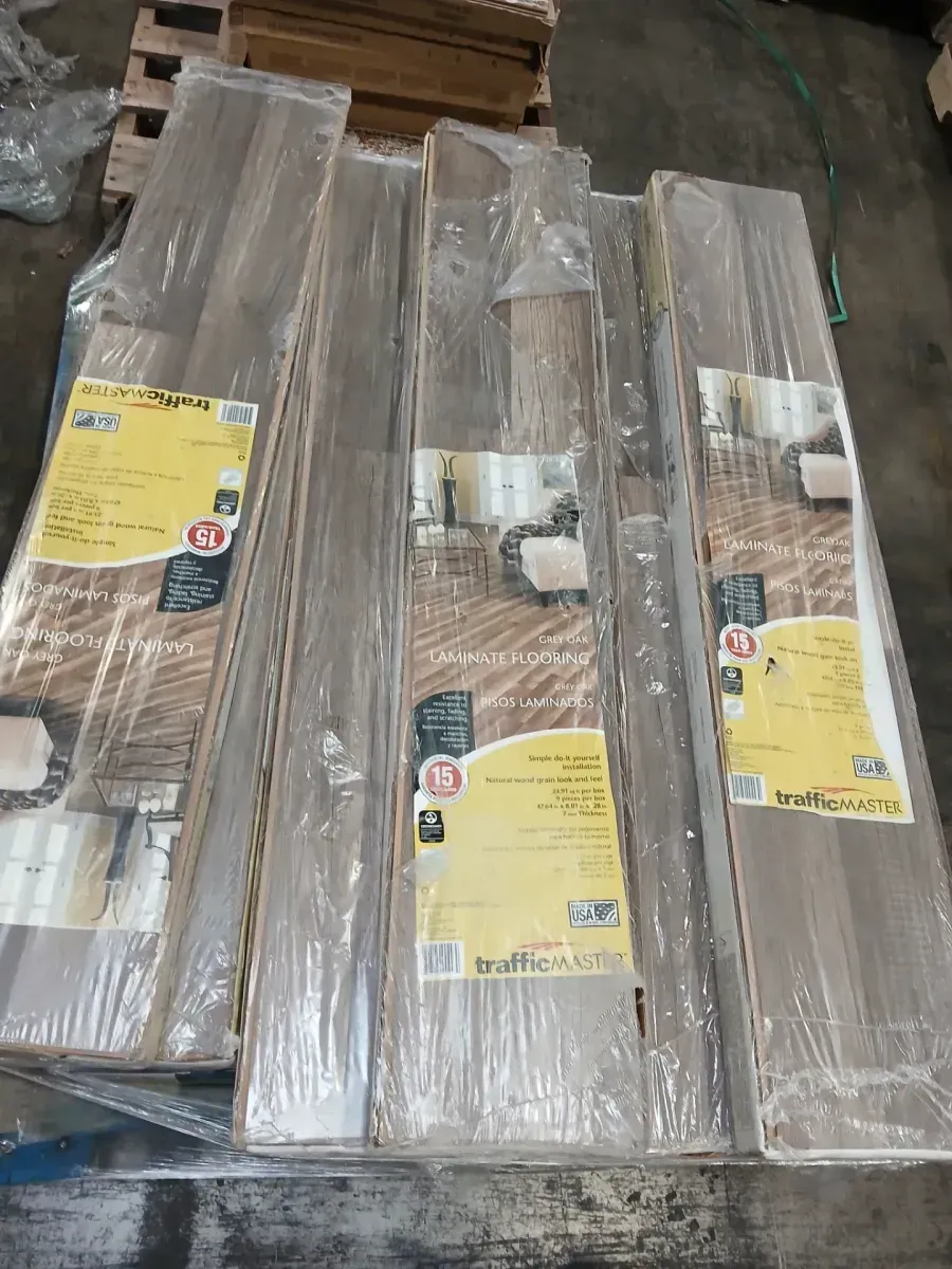***Cases of 12*** (286.8 SQ/FT) Grey Oak 7 mm T x 8 in. W Laminate Wood Flooring (23.9 sqft/case) - image 2