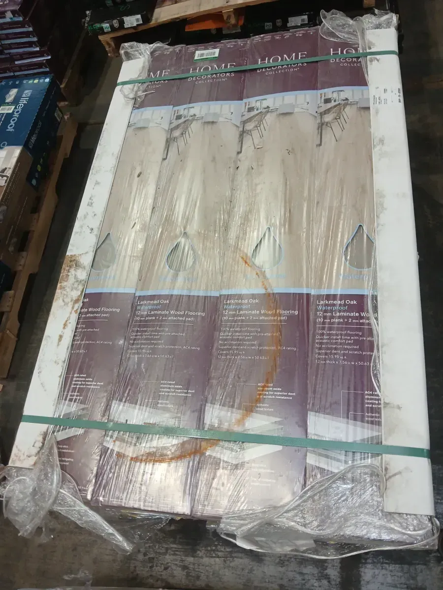 ***Cases of 24*** (382.8 SQ/FT) Larkmead Oak 12mm T x 7.56 in. W Waterproof Laminate Wood Flooring (15.95 sq. ft./Case) - image 5